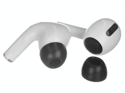 2-Pack Memory Foam Ear Tips For Tws Airpods Pro - Black Large-1915198291813994501