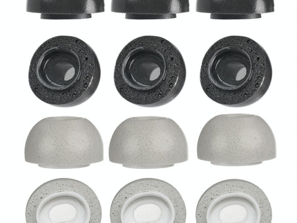 2-Pack Memory Foam Ear Caps For Tws Airpods Pro - Black Medium-1915198114483015681
