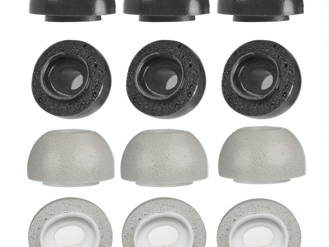 2-Pack Memory Foam Ear Caps For Tws Airpods Pro - Black Medium-1915198114483015681