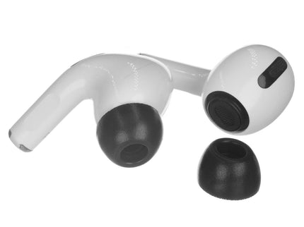 2-Pack Memory Foam Ear Tips For Tws Airpods Pro - Black Small-1915197969896968192