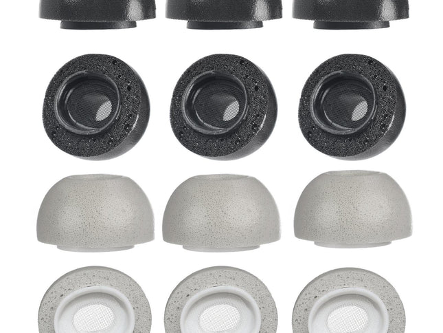 2-Pack Memory Foam Ear Tips For Tws Airpods Pro - Gray Large-1915197805874515969