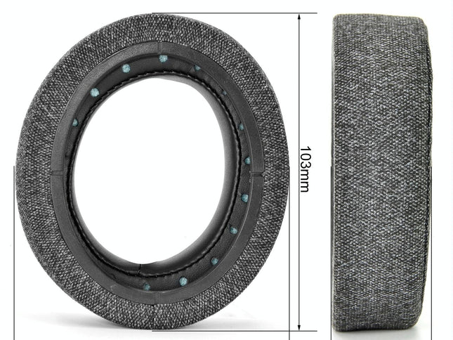 2-Pack Earpads For Corsair Hs Pro Series - Gray Linen & Leather-1915196942636421122