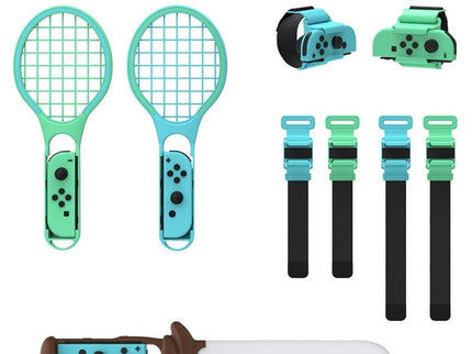 7-In-1 Sports Set For Nintendo Switch Lightsaber Leg Strap Tennis Racket Wrist Strap-1915197586340450310