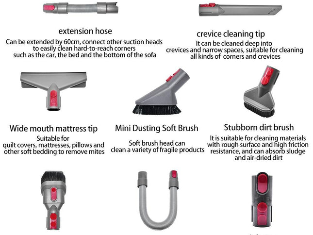 Versatile 5-In-1 Vacuum Attachments For Dyson V Series-1915198320972795906