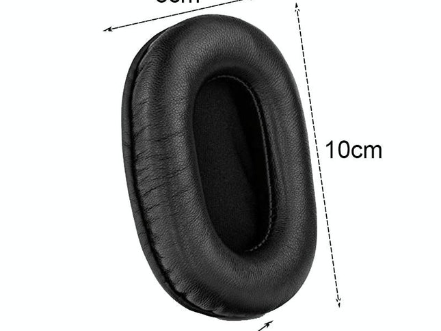2-Pack Black Headset Earmuffs For Sony Mdr-7506 / V6 / 900St With Stitching-1915198122678685698