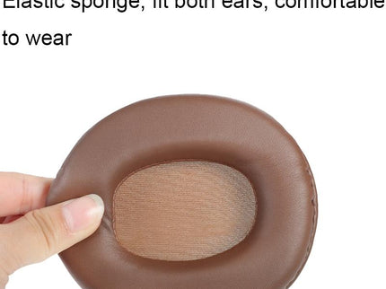2-Pack Headset Earmuffs For Sony Mdr-7506 / V6 / 900St - Brown Stitching-1915197811440357379
