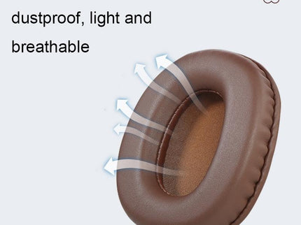 2-Pack Headset Earmuffs For Sony Mdr-7506 / V6 / 900St - Brown Stitching-1915197811440357380