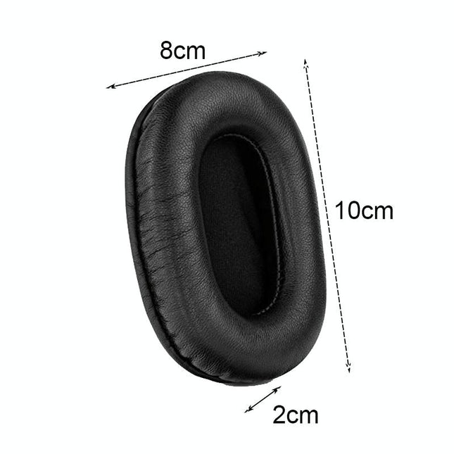 2-Pack Black Lambskin Headset Earmuffs For Sony Mdr-7506 / V6 / 900St-1915198002226663426