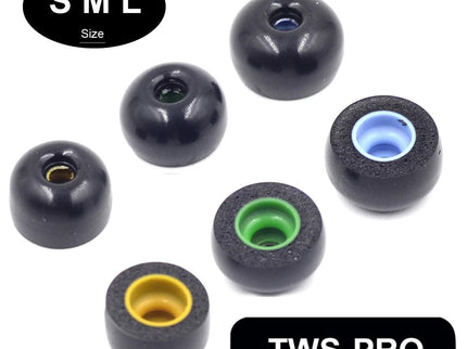 6-Pack Memory Foam Earplugs For Tws Headsets - Medium-1915198102734770177