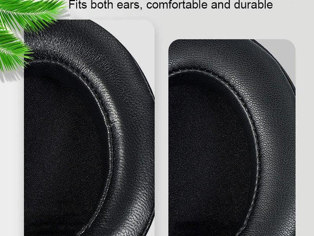 2-Pack Breathable Headphone Earmuffs For Sennheiser Momentum 3 - Gold Lambskin With Buckle-1922443446459699202