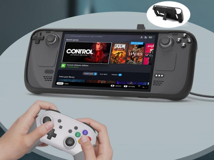 Tpu Case + Touchpad Sticker For Steam Deck Handheld - Compact Protection-1915197507944714244