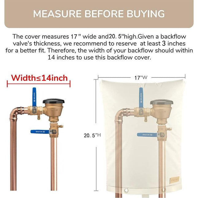 Anti-Freeze Outdoor Faucet Protector - 63 X 77Cm - Backflow Valve-1915197961881653250