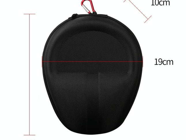 Compact Headphone Storage Bag - Black-1915198099429658625