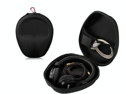 Compact Headphone Storage Bag - Black-1915198099429658630