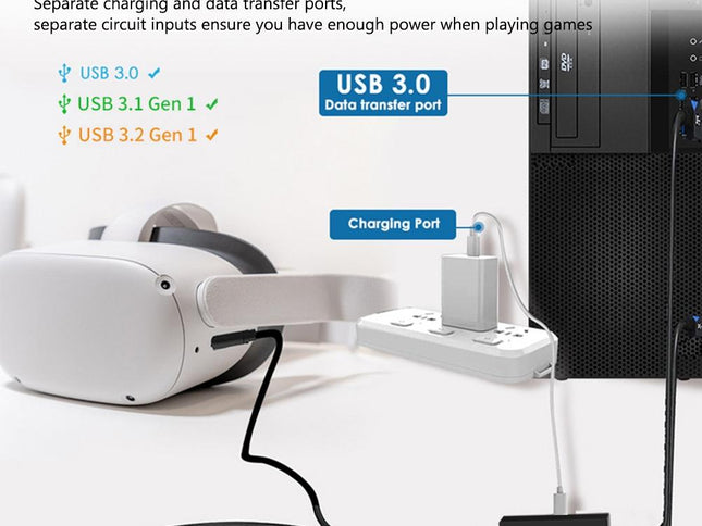 5M Usb To Type C Cable For Meta Quest Pro Vr Headset-1922443389412970498