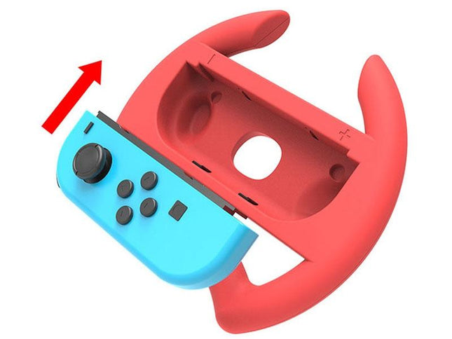 Red Nintendo Switch Steering Wheel For Gamepad-1915196888005611522