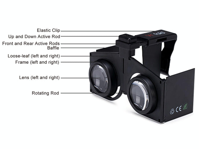 Portable Vr Headset - Foldable & Panoramic-1915196881848373250