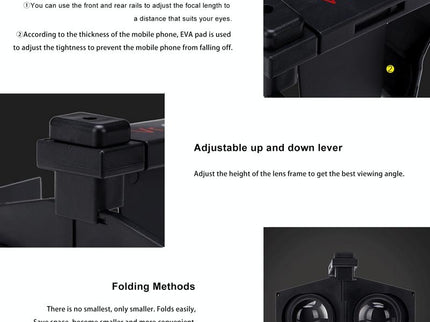 Portable Vr Headset - Foldable & Panoramic-1915196881848373251