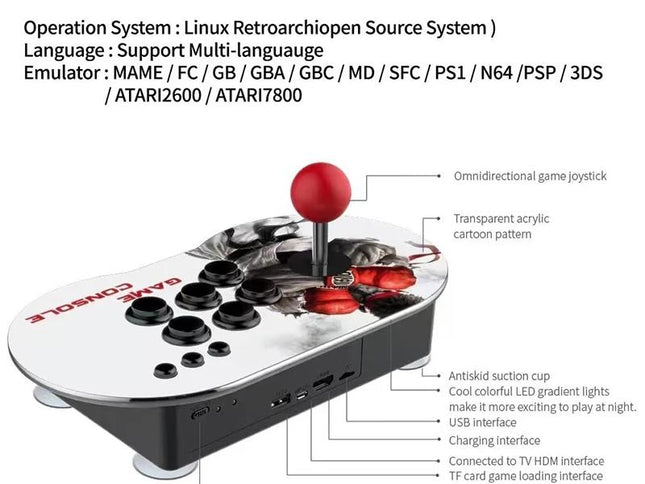 4K Hd Tv Console With Game Joystick Turret-1915198264404217858