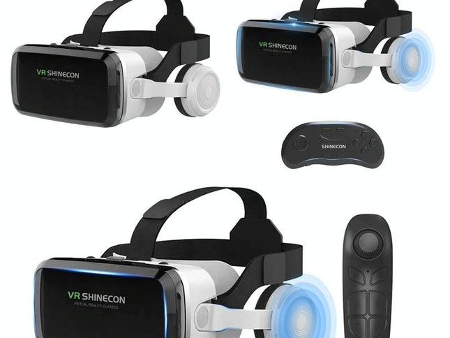 Wireless 3D Vr Headset With Bluetooth - Compact-1915197987122974721