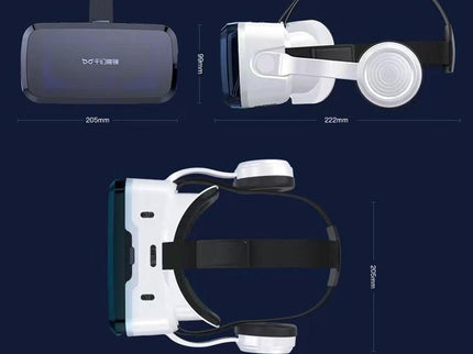 Wireless 3D Vr Headset With Bluetooth - Compact-1915197987122974723