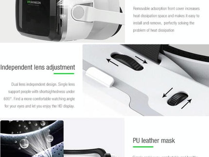 Wireless 3D Vr Headset With Bluetooth - Compact-1915197987122974724