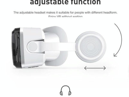 Wireless 3D Vr Headset With Bluetooth - Compact-1915197987122974725