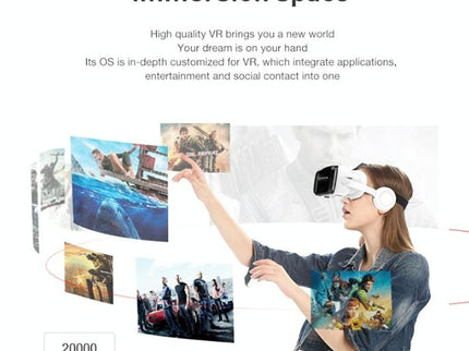 Wireless 3D Vr Headset With Bluetooth - Compact-1915197987122974726