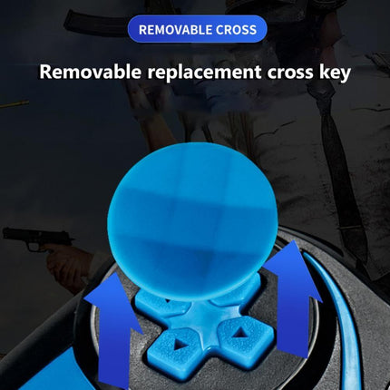 Wireless Bluetooth Game Handle For Android / Ios Phones With Holder - Blue / Black-1915196892803895299