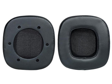 Breathable Sponge Headphone Covers - Black Leather 1 Pair-1915197980349173765