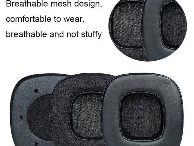 Breathable Sponge Headphone Covers - 1 Pair - Net Gray-1915197174778564610