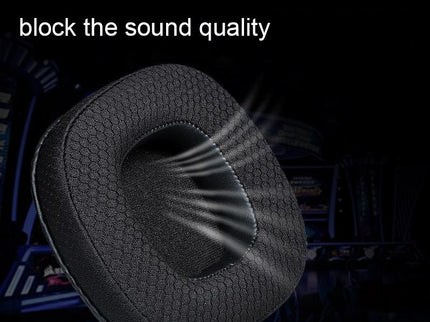 Breathable Sponge Headphone Covers - 1 Pair - Net Gray-1915197174778564611
