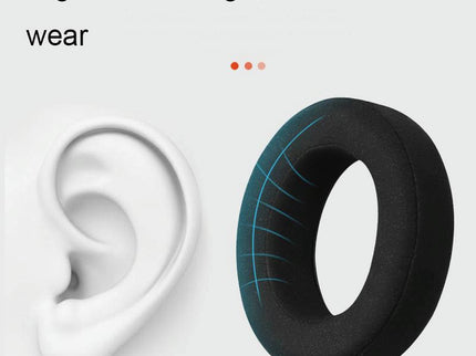 Breathable Leather Headset Cover For Focal Clear Mg Pro - Black Fiber 2 Pack-1915198271295459332