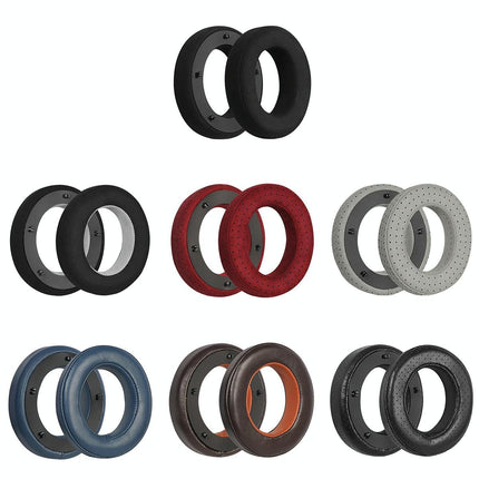 Breathable Leather Headset Cover For Focal Clear Mg Pro - Red Fiber 2 Pack-1922443407565918209