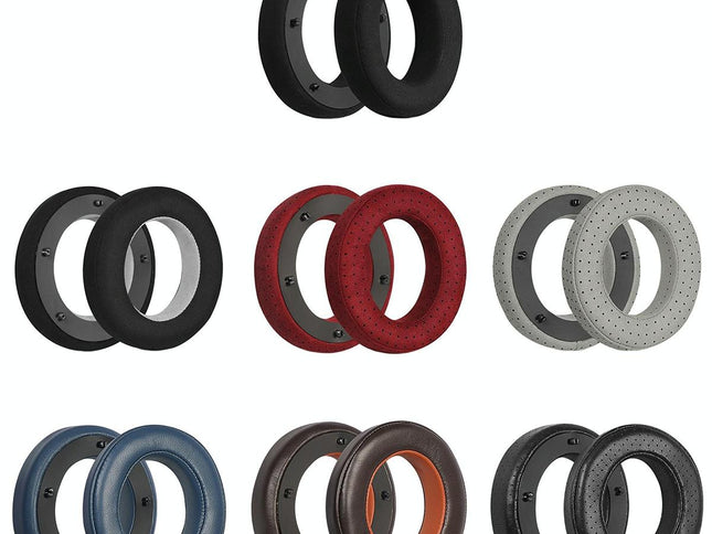 Breathable Leather Headset Cover For Focal Clear Mg Pro - Red Fiber 2 Pack-1922443407565918209