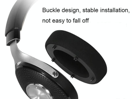 Breathable Leather Headset Cover For Focal Clear Mg Pro - Fiber Gray 2 Pack-1922443445952188419