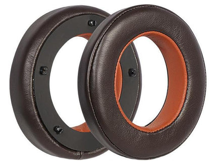 Breathable Leather Headset Cover For Focal Clear Mg Pro - Brown 2 Pack-1915197431151202310