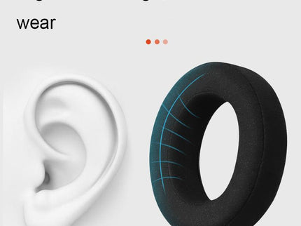 Breathable Leather Headset Cover For Focal Clear Mg Pro - Black Lambskin 2 Pack-1915197161209991172
