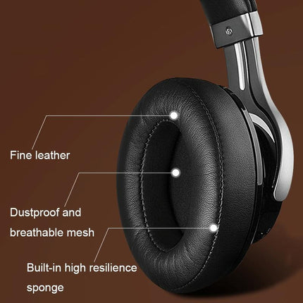 Soft And Breathable Brown Lambskin Headset Covers For Edifier W855Bt - 2 Pack-1915197808252686340