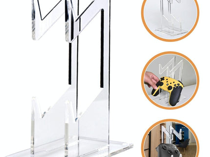 Transparent Acrylic Double Layer Game Handle Storage Bracket For Ps4 / Ps5 / Ps3-1915196860662943750