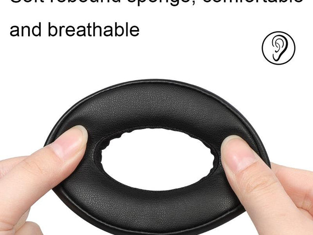 Soft And Breathable Earphone Covers For Parrot Zik - Black 2 Pack-1915196962517422082