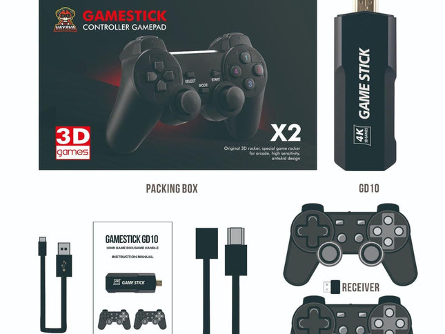 Wireless 4K Tv Game Console With 15 000 Games - 32Gb Storage-1915198116685025281