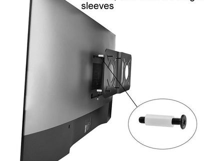 Universal Vesa Mount For Computer Monitor Router And Tablet - Black-1915197134177701891