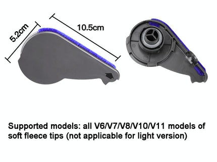 Soft Velvet Suction Head Side Cover For Dyson Vacuum Cleaners-1915198295148466179