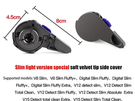 Soft Velvet Suction Head Cover For Dyson Slim Light Vacuum-1915198116106211331