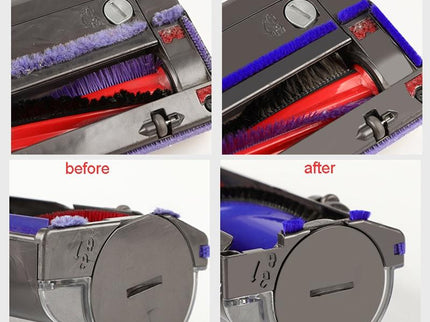 4Pcs Soft Plush Strips Vacuum Cleaner Replacement Parts For Dyson V8 V10-1915197994614001667