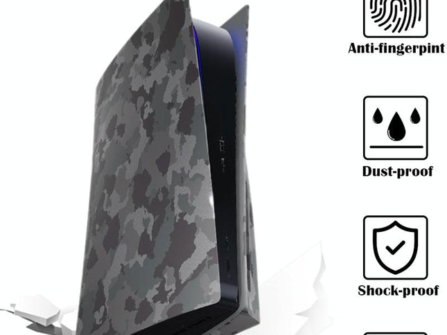 Camouflage Shell Protective Cover For Ps5 Cd-Rom Console-1915198237019607042