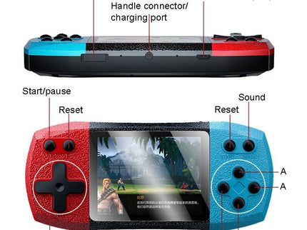Large Screen Pocket Console - 620 Games - Single Player - Black-1915197947205783553