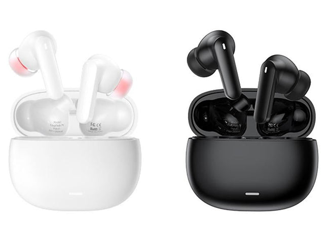 White Dual Noise Canceling Bluetooth Headphones With Anc & Enc Call-1915196853012533249