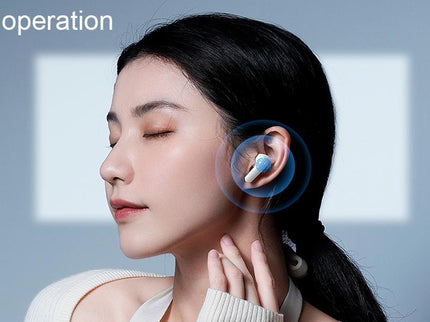 White Dual Noise Canceling Bluetooth Headphones With Anc & Enc Call-1915196853012533253